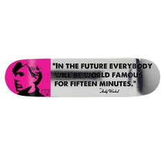 15 Minutes of Fame Skate Deck de Warhol