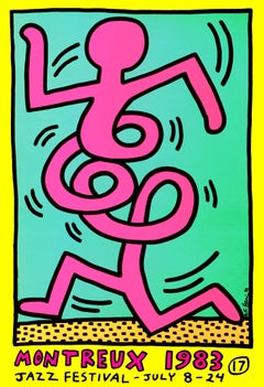 Keith Haring Montreux Jazz Serigraph (Keith Haring prints) 