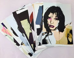 Mick Jagger Andy Warhol set of ten cards (Leo Castelli gallery) 