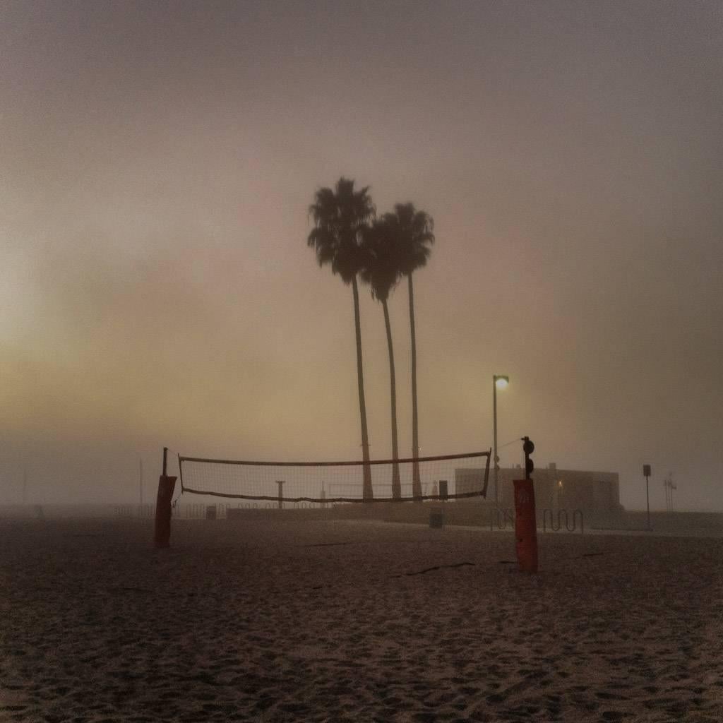 Robert Herman Landscape Photograph - Santa Monica Fog, Los Angeles California (Santa Monica Beach)