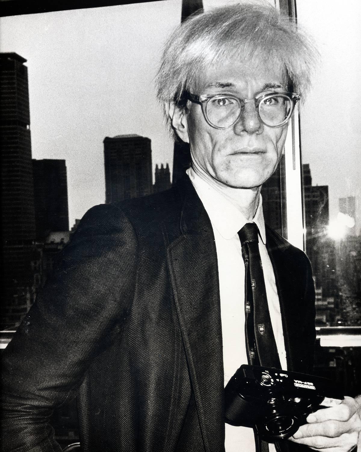 Fernando Natalici Black and White Photograph - Andy Warhol photo New York 1978