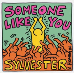 Original Keith Haring Album Cover Art