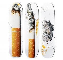 Urs Fischer Supreme skateboard decks (triptych)