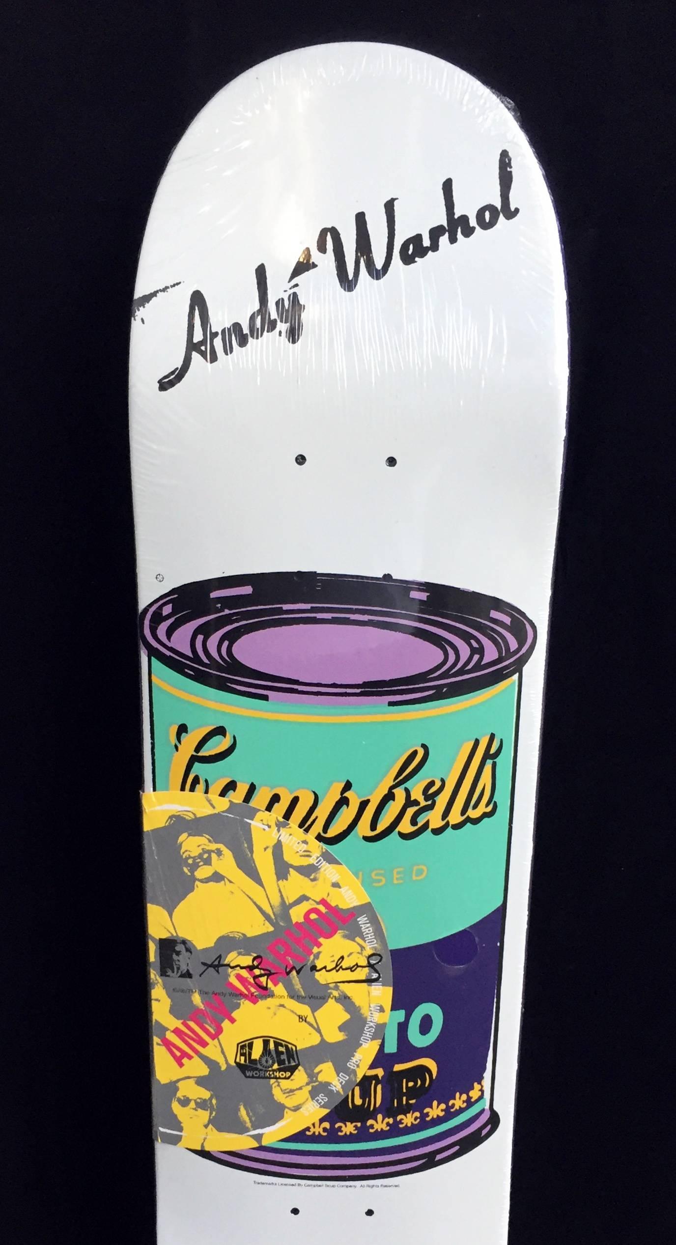 Andy Warhol Skateboard Deck (Warhol Campbell's Soup)  - Print by (after) Andy Warhol