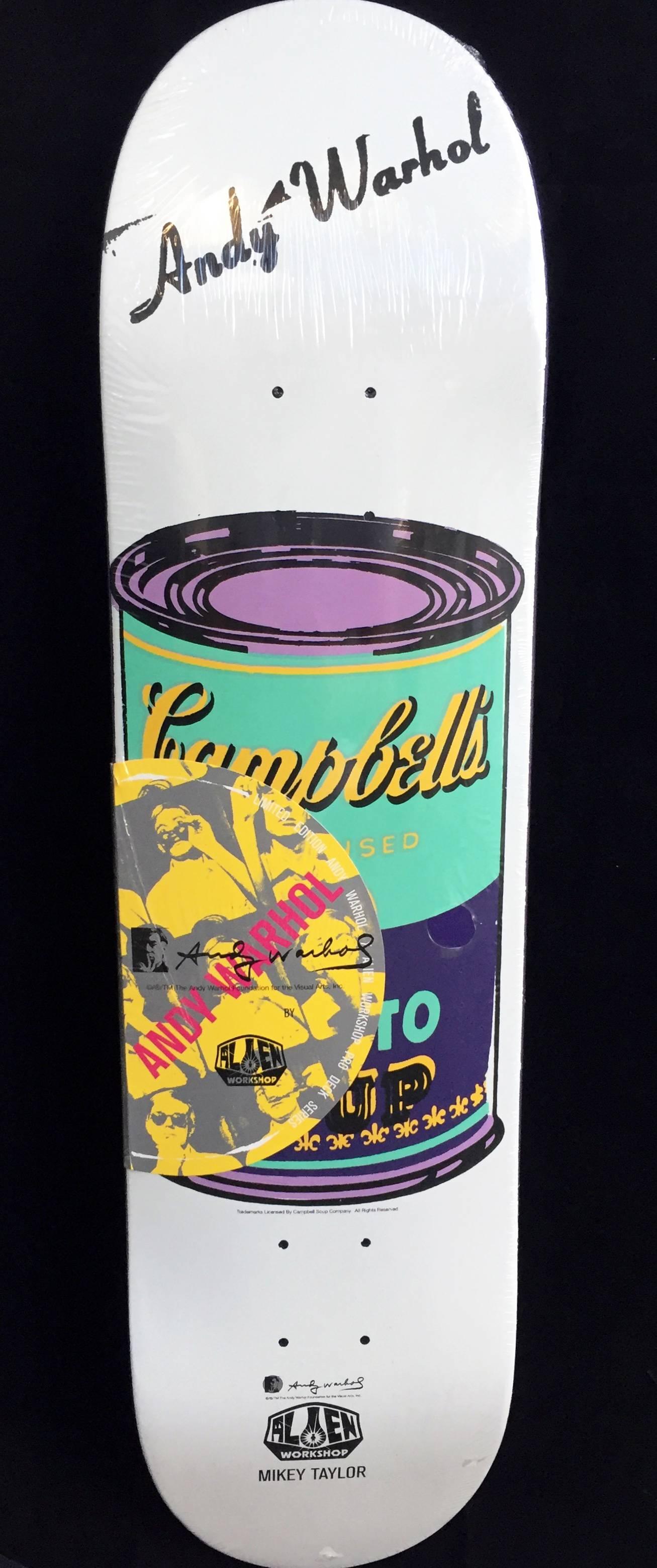 Andy Warhol Skateboard Deck (Warhol Campbell's Soup)  - Pop Art Print by (after) Andy Warhol
