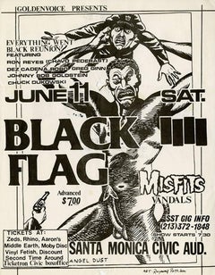 Retro Raymond Pettibon for Black Flag (Raymond Pettibon prints) 