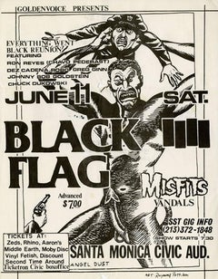 Vintage Raymond Pettibon for Black Flag (Raymond Pettibon prints) 