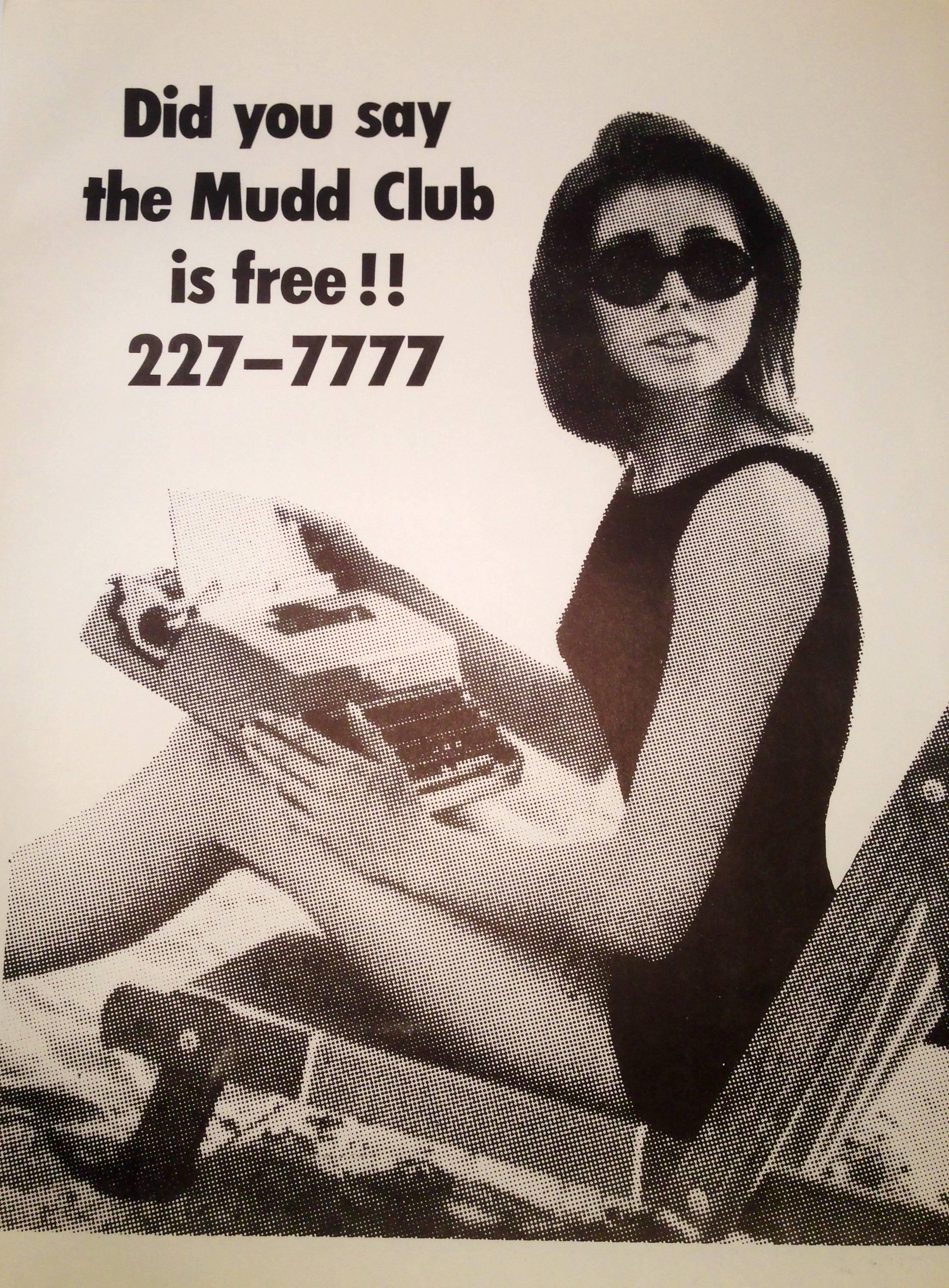 Mudd Club New York 1979 street poster (Haring Basquiat related) - Print by Fernando Natalici