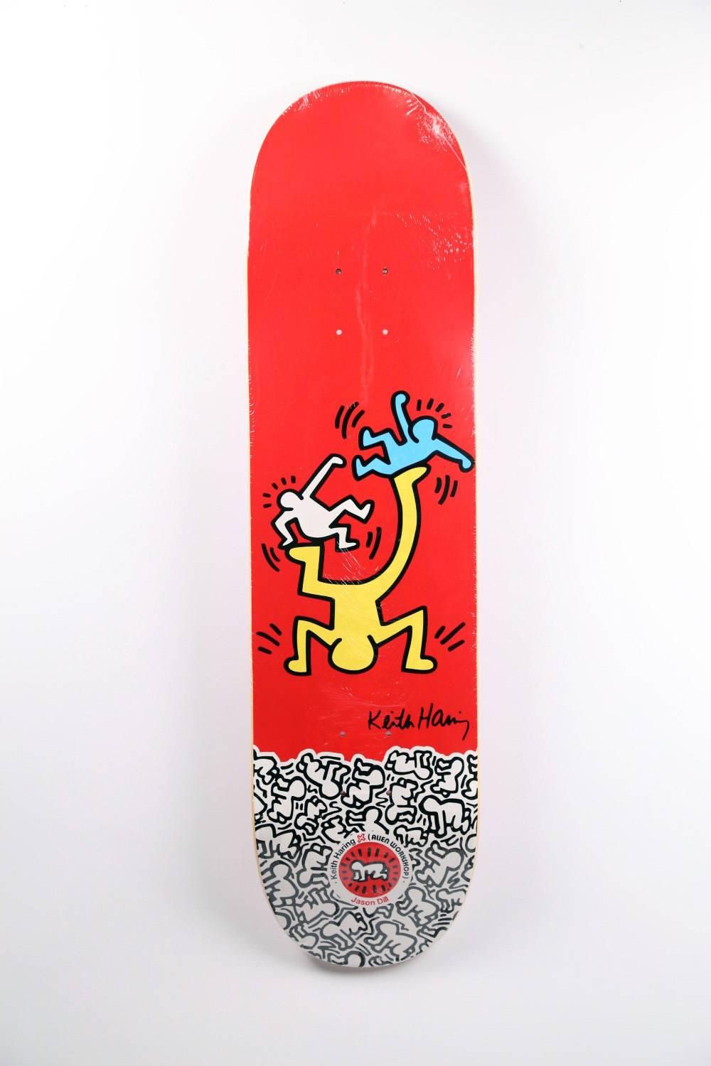 (after) Keith Haring Figurative Print - Keith Haring Skateboard Deck (New)