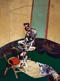 Francis Bacon Derriere Le Miroir lithograph (portrait of George Dyer sitting)