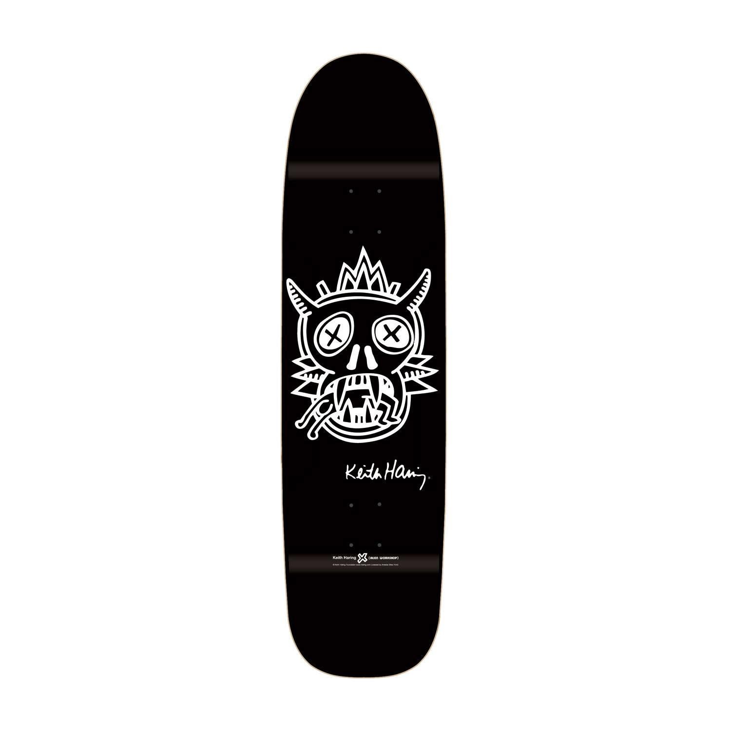 (after) Keith Haring Figurative Print - Keith Haring Skateboard Deck (Black)