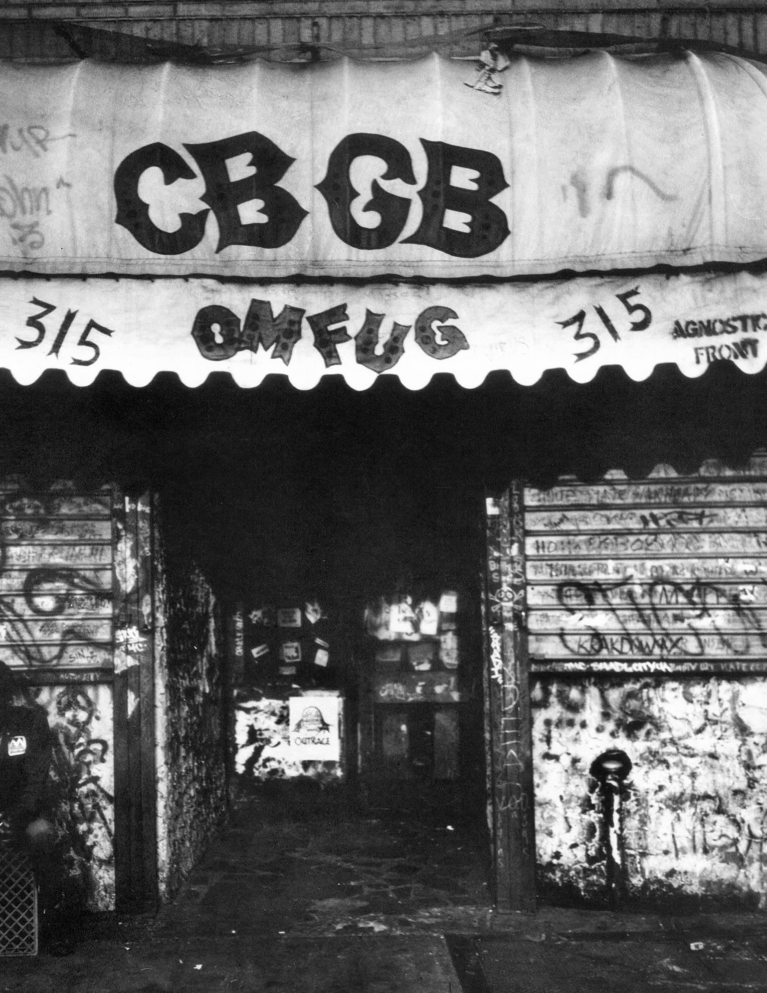 Fernando Natalici Black and White Photograph - CBGB Photograph New York, 1982 (East Village 1980s) 