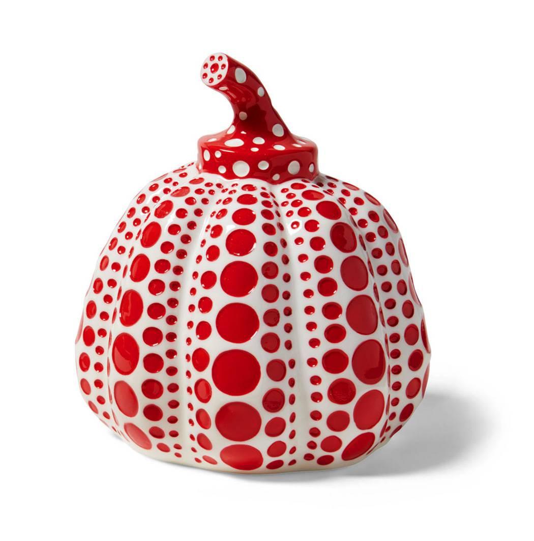 Kusama Pumpkin Red and White - Sculpture by Yayoi Kusama