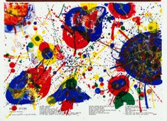 Sam Francis lithograph (Sam Francis one cent life)