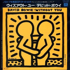 Rare Original Keith Haring record cover art (David Bowie)