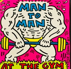 Rare Original Keith Haring Vinyl Record Art (vintage Keith Haring)