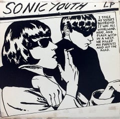 Vintage Rare Original Raymond Pettibon record art, Sonic Youth Goo, 1st Pressing