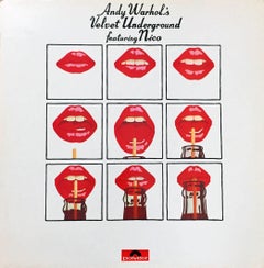 Vintage Andy Warhol Velvet Underground Record Art