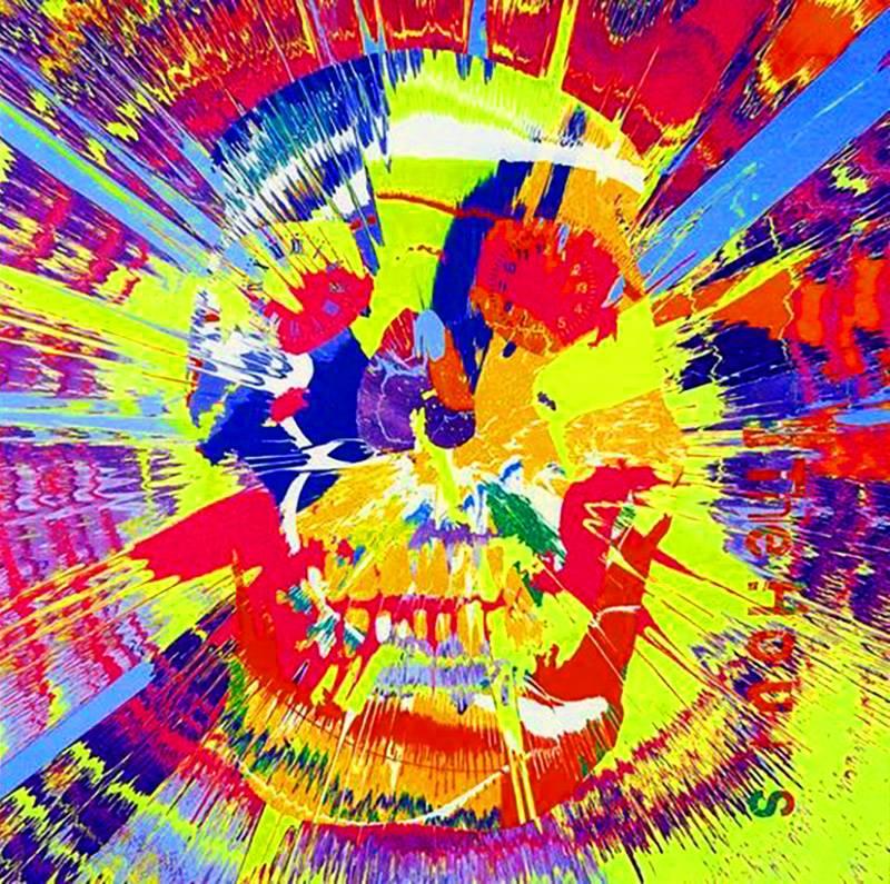 Rare original Damien Hirst vinyl record art (Damien Hirst skull art) 1