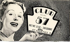 Retro Original Club 57 flyer NY (Keith Haring Kenny Scharf related)