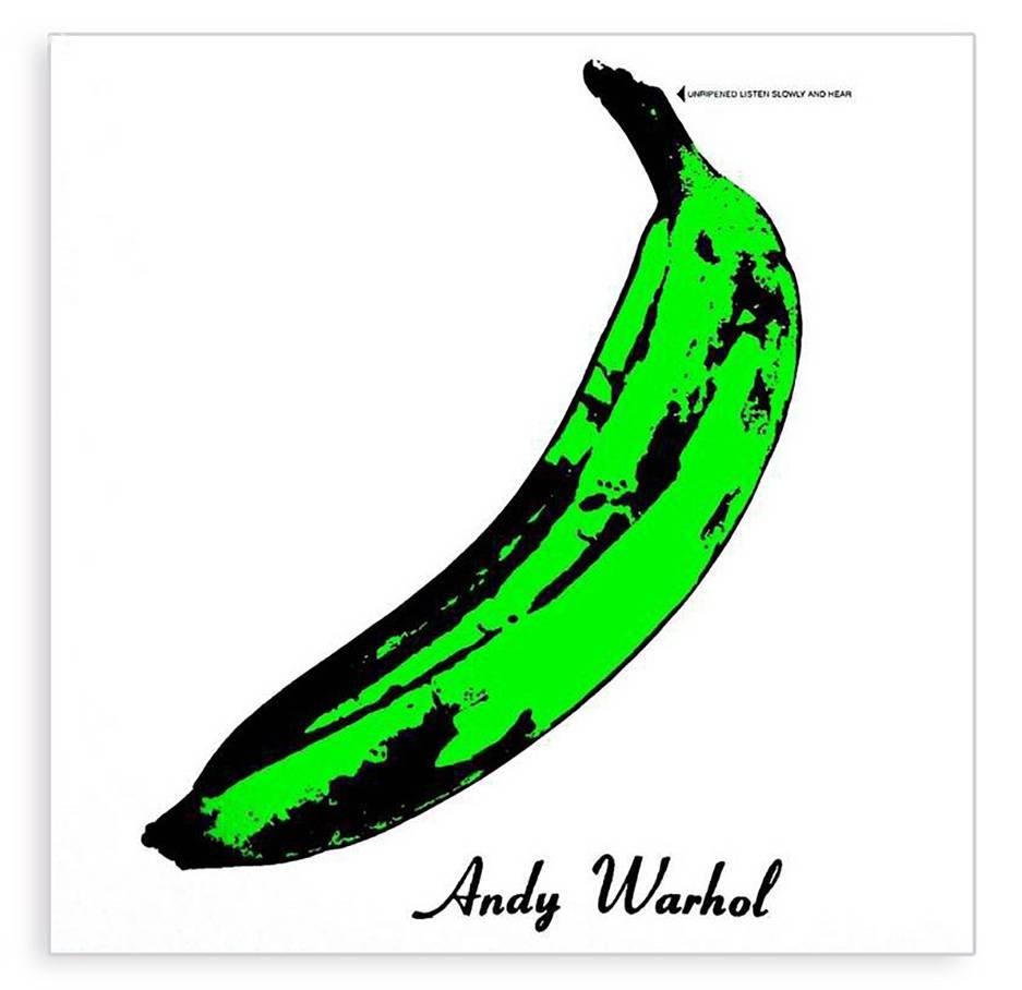 Andy Warhol and The Velvet Underground 
Rare sought after Green Banana cover art

Released in Europe circa late 1990's

Dimensions: 12 x 12 inches (30.48 x 30.48)
Excellent overall condition for both the cover and record itself

Album was originally