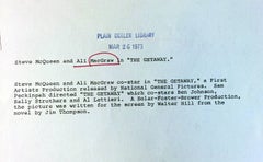 Vintage Steve McQueen Photograph