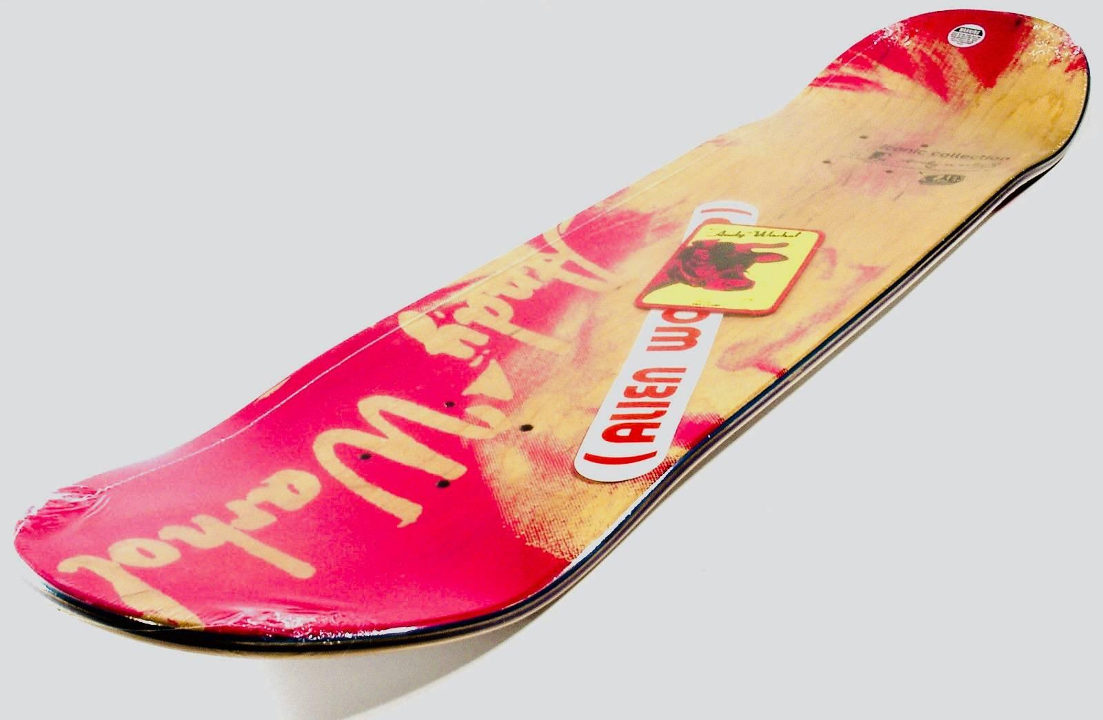 Rare out of print Andy Warhol '15 Minutes of Fame' Skateboard Deck