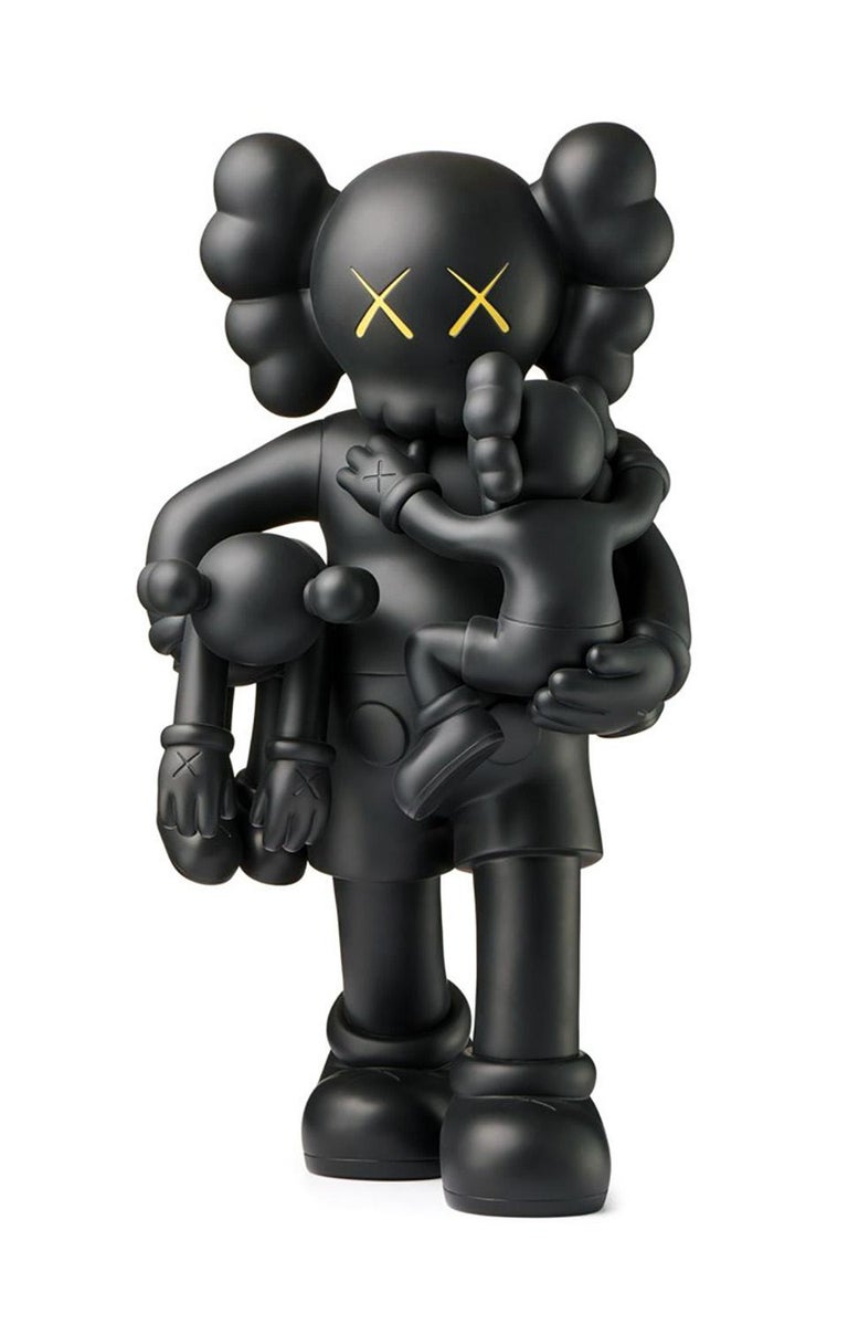 KAWS KAWS Clean Slate Black (Kaws Companion), Resin Sculpture For
