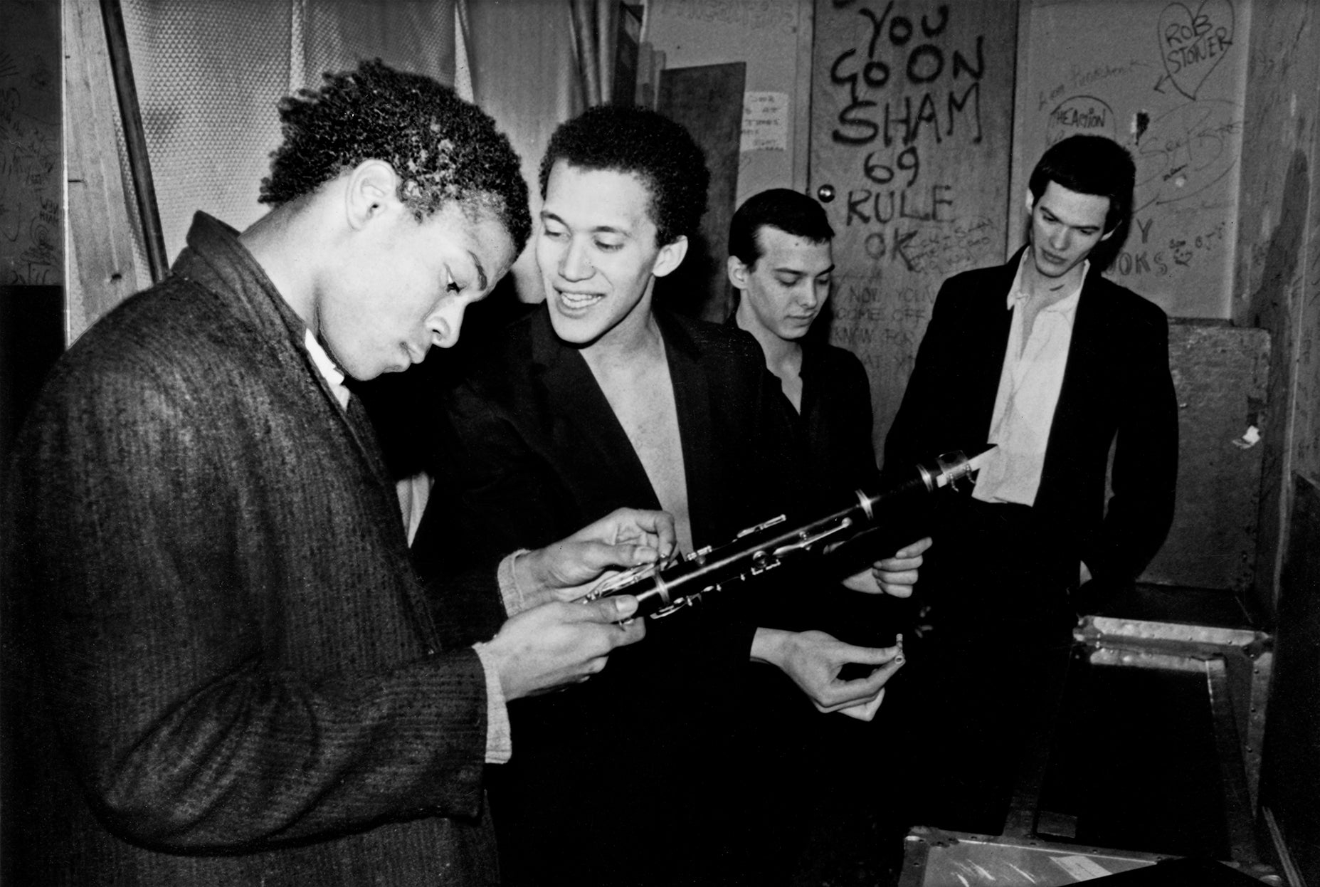 Nicholas Taylor Photograph of JeanMichel Basquiat (Basquiat and Gray