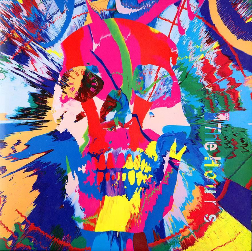 Damien Hirst produced these off-set prints exclusively for the heralded UK music group The Hours in 2009

Housed in a thick card gate-fold picture sleeve with a Bonus 12" x 12" Picture Booklet containing exclusive Damien Hirst Skull & Swirl