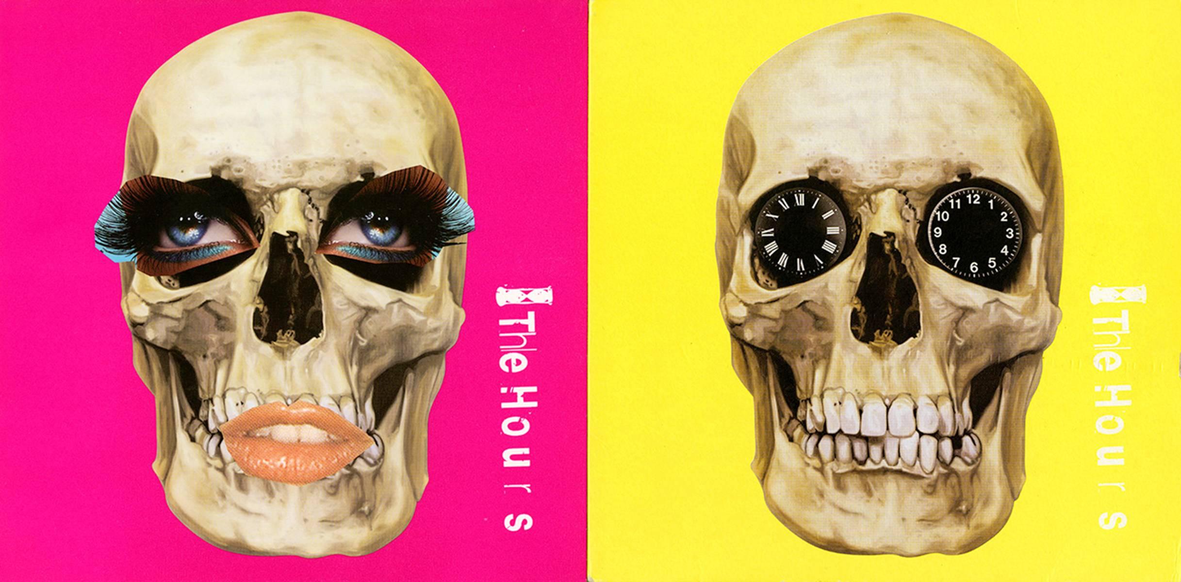 Damien Hirst produced these off-set prints for The Hours in 2006

Featured here is a set of two original record sleeves and vinyl records featuring Hirst's iconic skull imagery

7 x 7 inches (17.8 x 17.8 cm)

Some minor fading but in otherwise