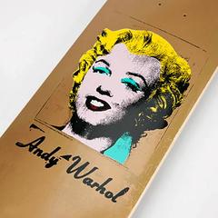 Andy Warhol Gold Marilyn Skate Deck Rare