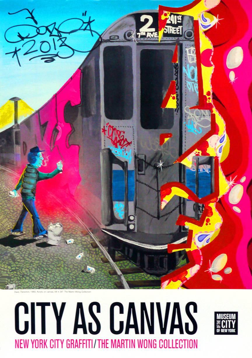 Daze (aka Chris Ellis) Print - Hand Signed City As Canvas Exhibit Poster, New York