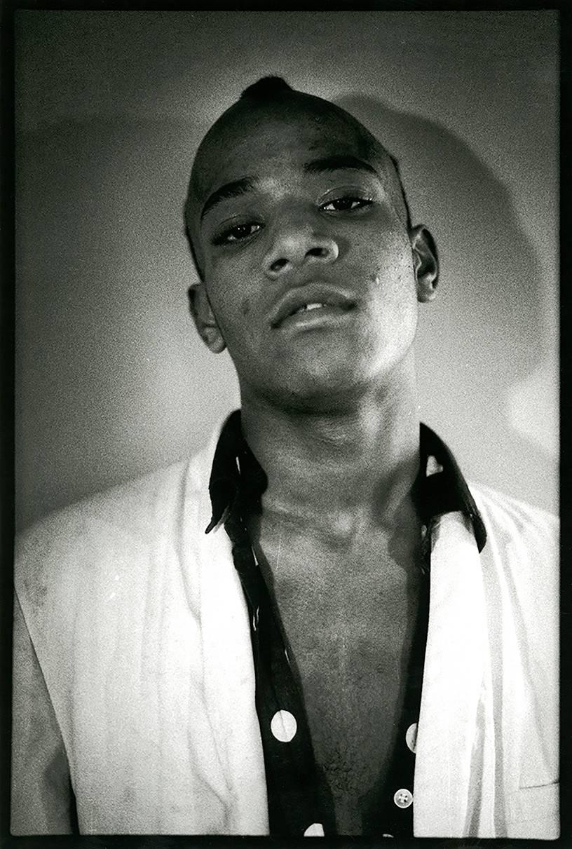 Nicholas Taylor Black and White Photograph - Photograph of Jean-Michel Basquiat, 1979