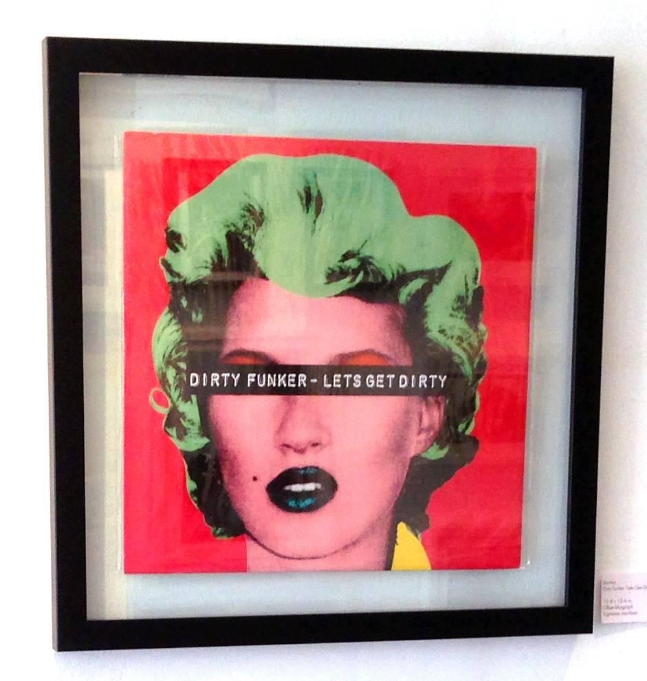 Banksy produced this cover & record label art for his friends Dirty Funker in 2006. Featured here is an off-set image of Banksy's world renown Kate Moss screen print. Quite rare with very few appearing in the market.

Year: 2006  

Medium: Color