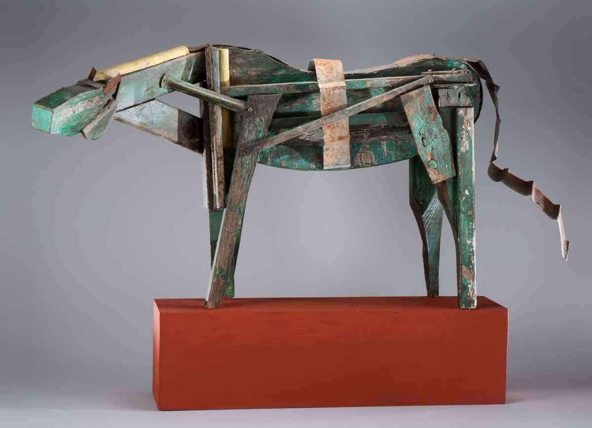 Green Horse III - Sculpture by Joe Brubaker