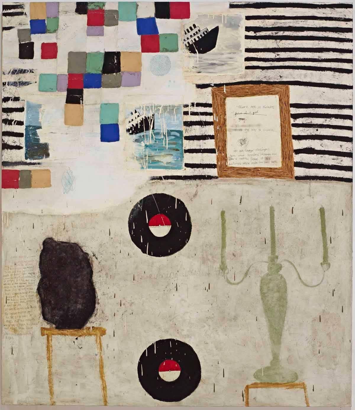 Squeak Carnwath Abstract Painting - Mars