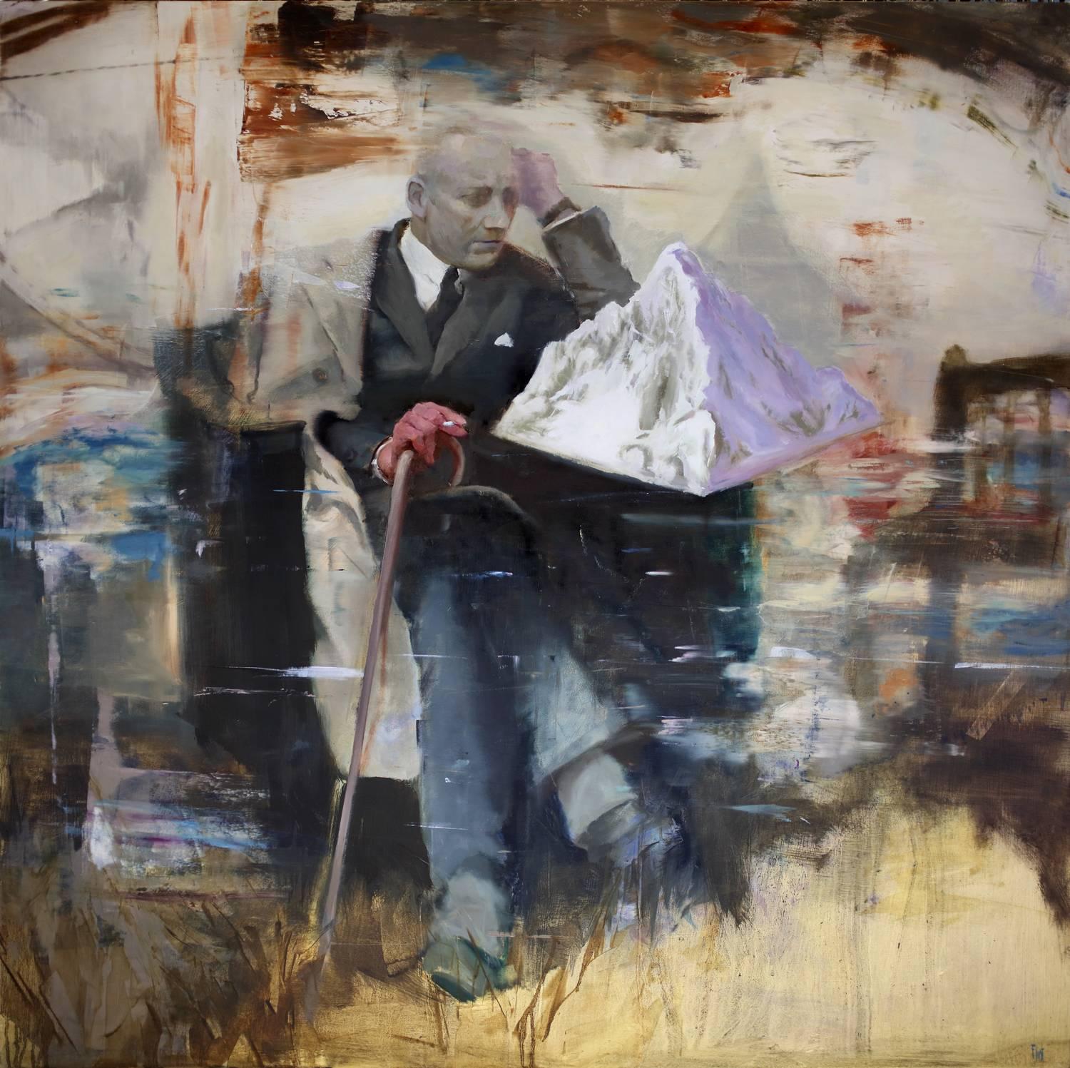 Joshua Flint Figurative Painting - The Guest