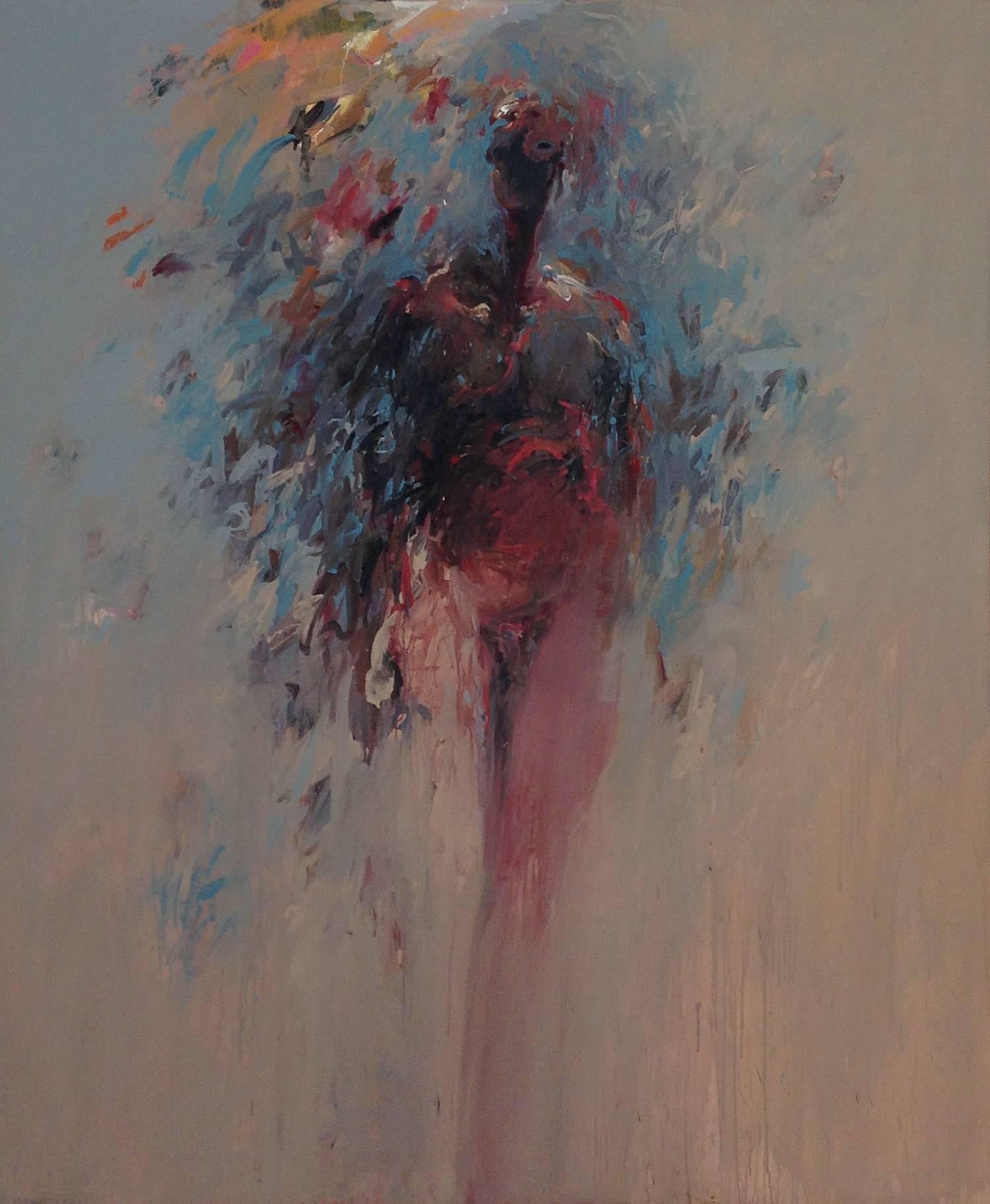 Figurative Painting di Charles Eckart - Grande figura in piedi