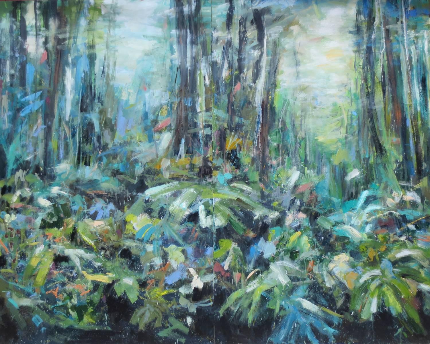 Kim Ford Kitz Landscape Painting - Wildwood