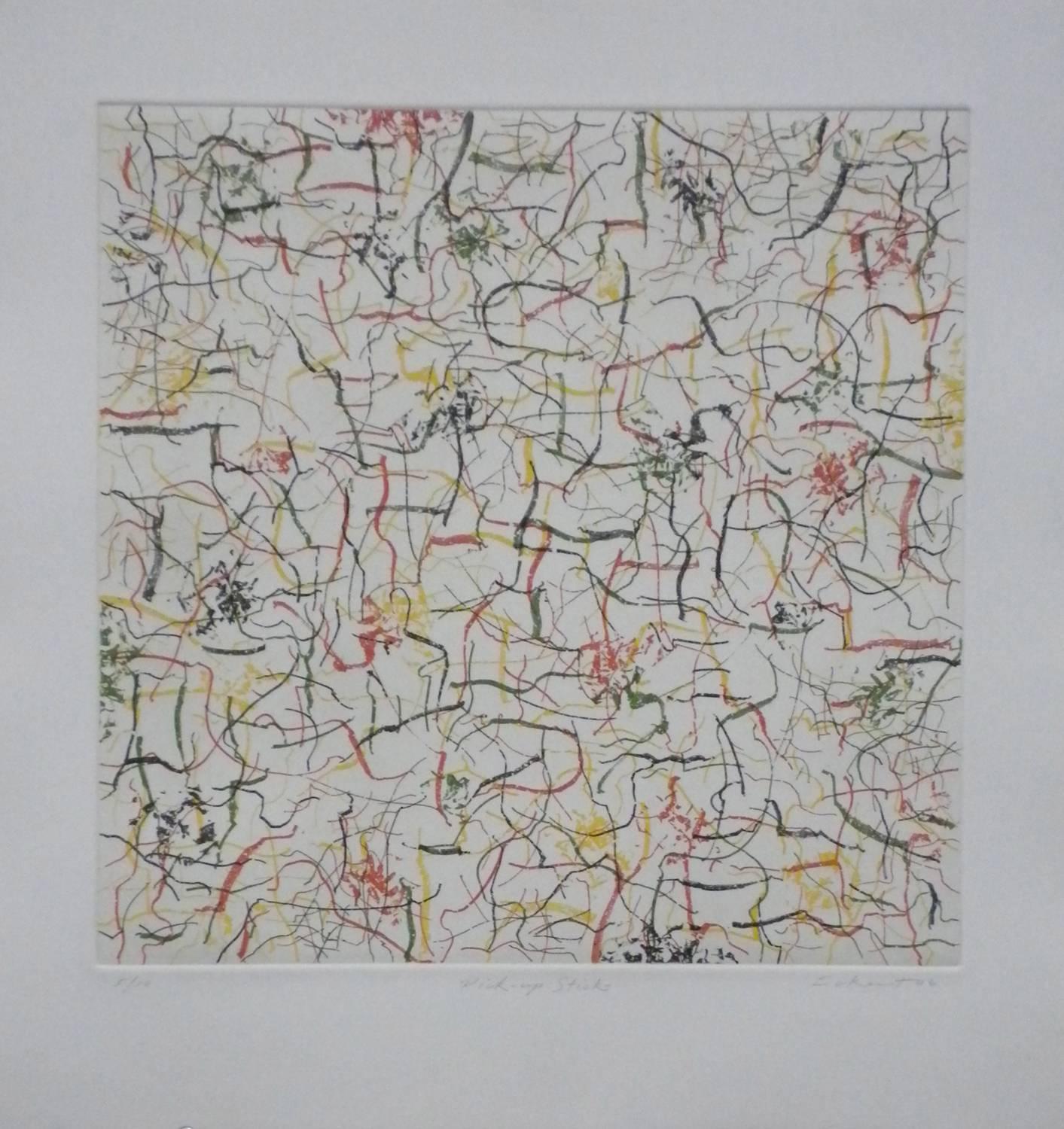 Charles Eckart Abstract Print - Pick-up Sticks