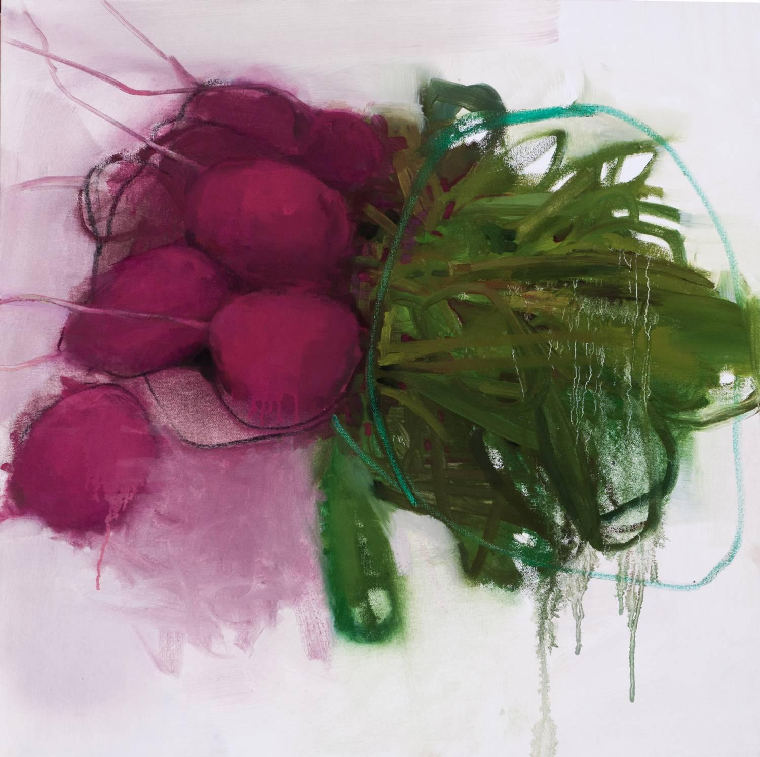 Still-Life Painting de Devorah Jacoby - Rábanos I
