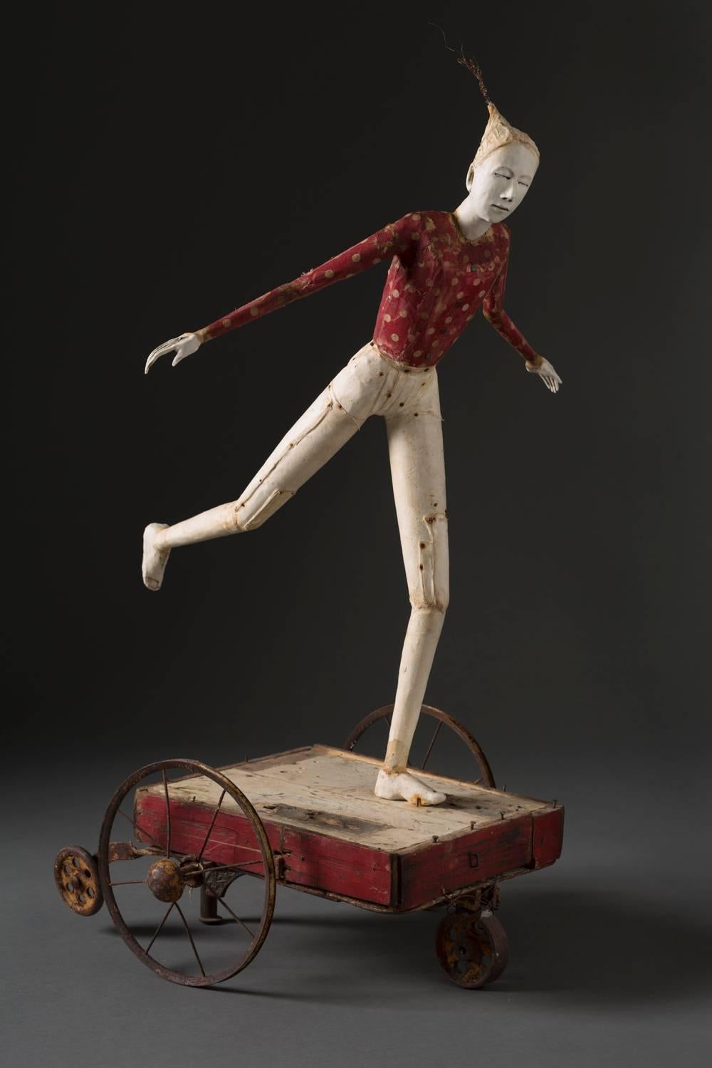 Cathy Rose Figurative Sculpture - Give Way