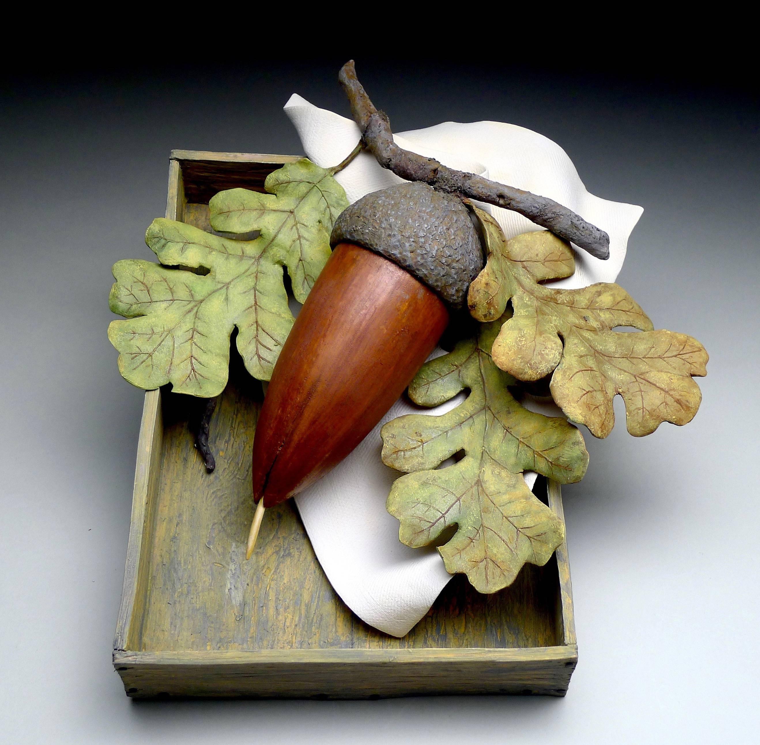 Claudia Tarantino Still-Life Sculpture - Acorn