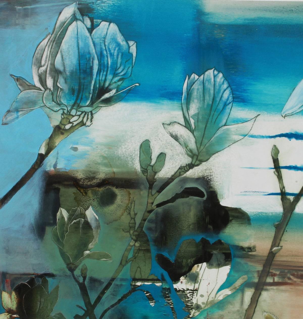 Kay Bradner Still-Life Painting - Magnolias
