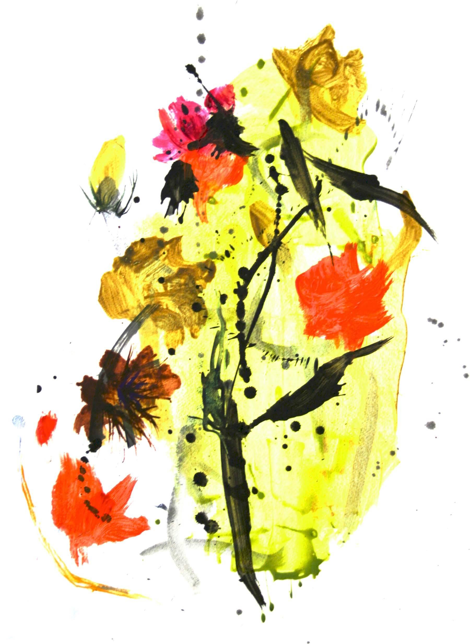 Allison Stewart Abstract Painting - My Wild Garden #121