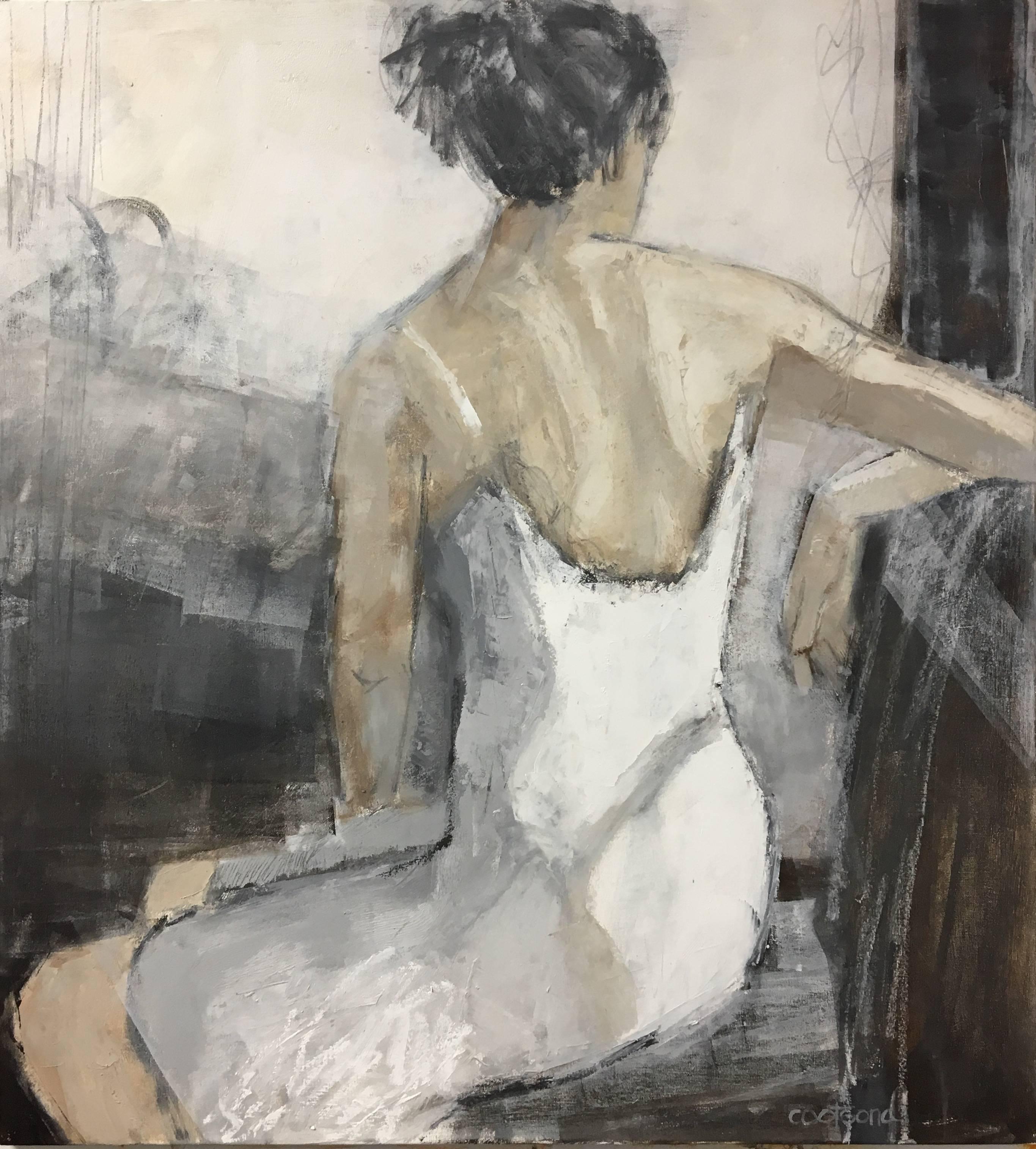 Melinda Cootsona Figurative Painting - Girls in White Dresses V