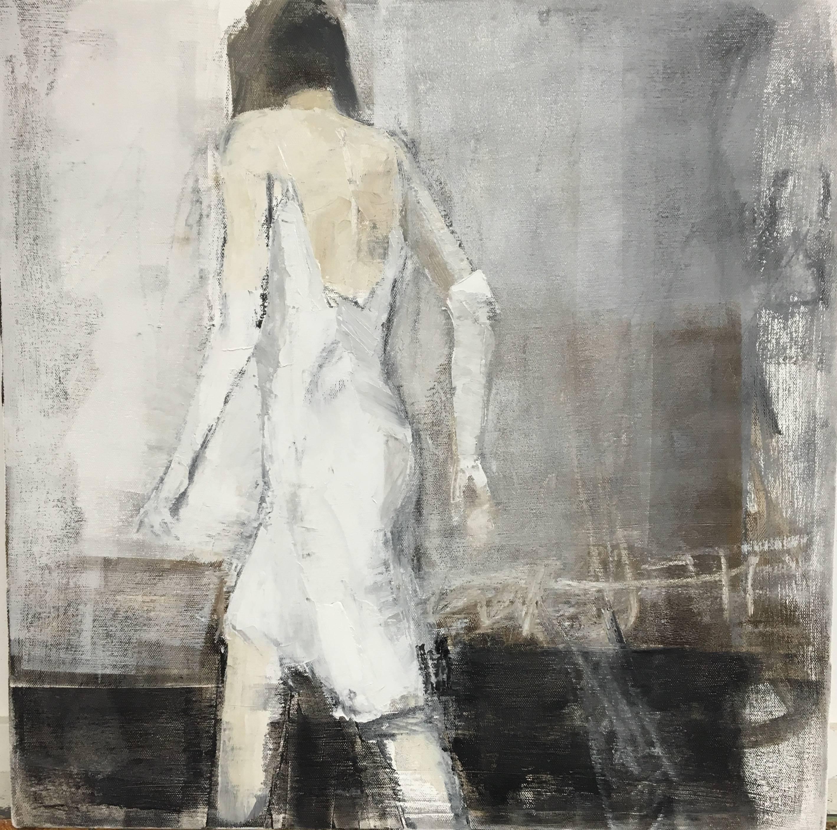 Melinda Cootsona Figurative Painting - Girls in White Dresses III