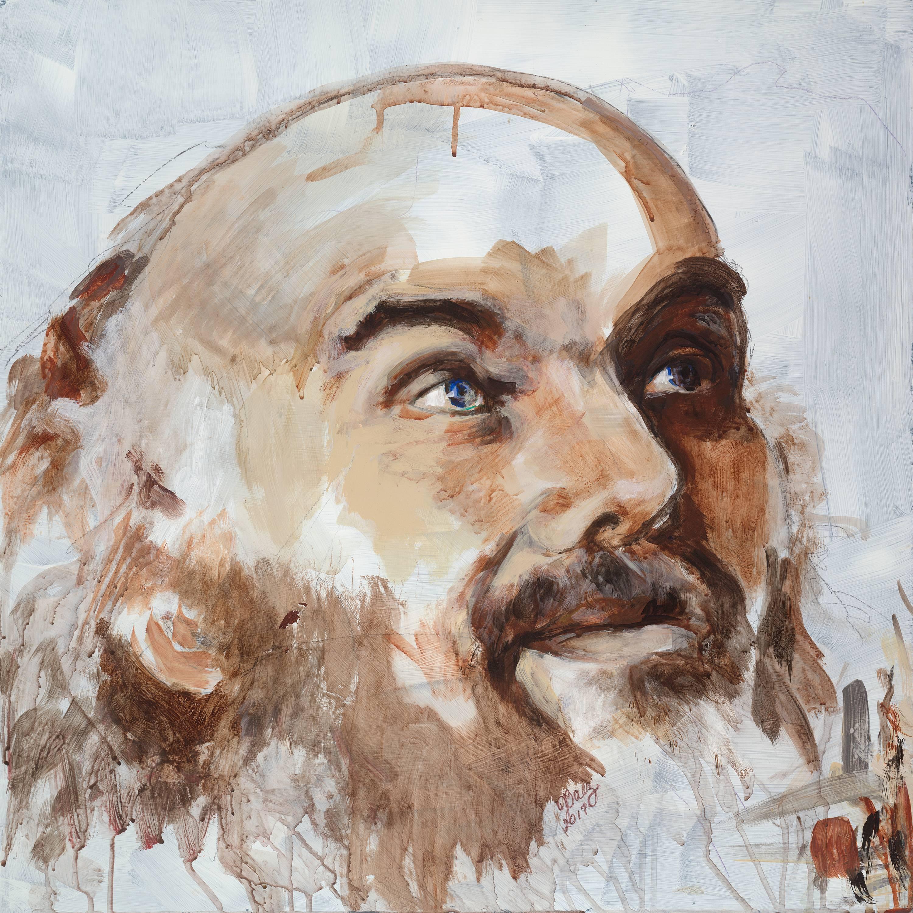 Joan Baez Portrait Painting - Ram Dass