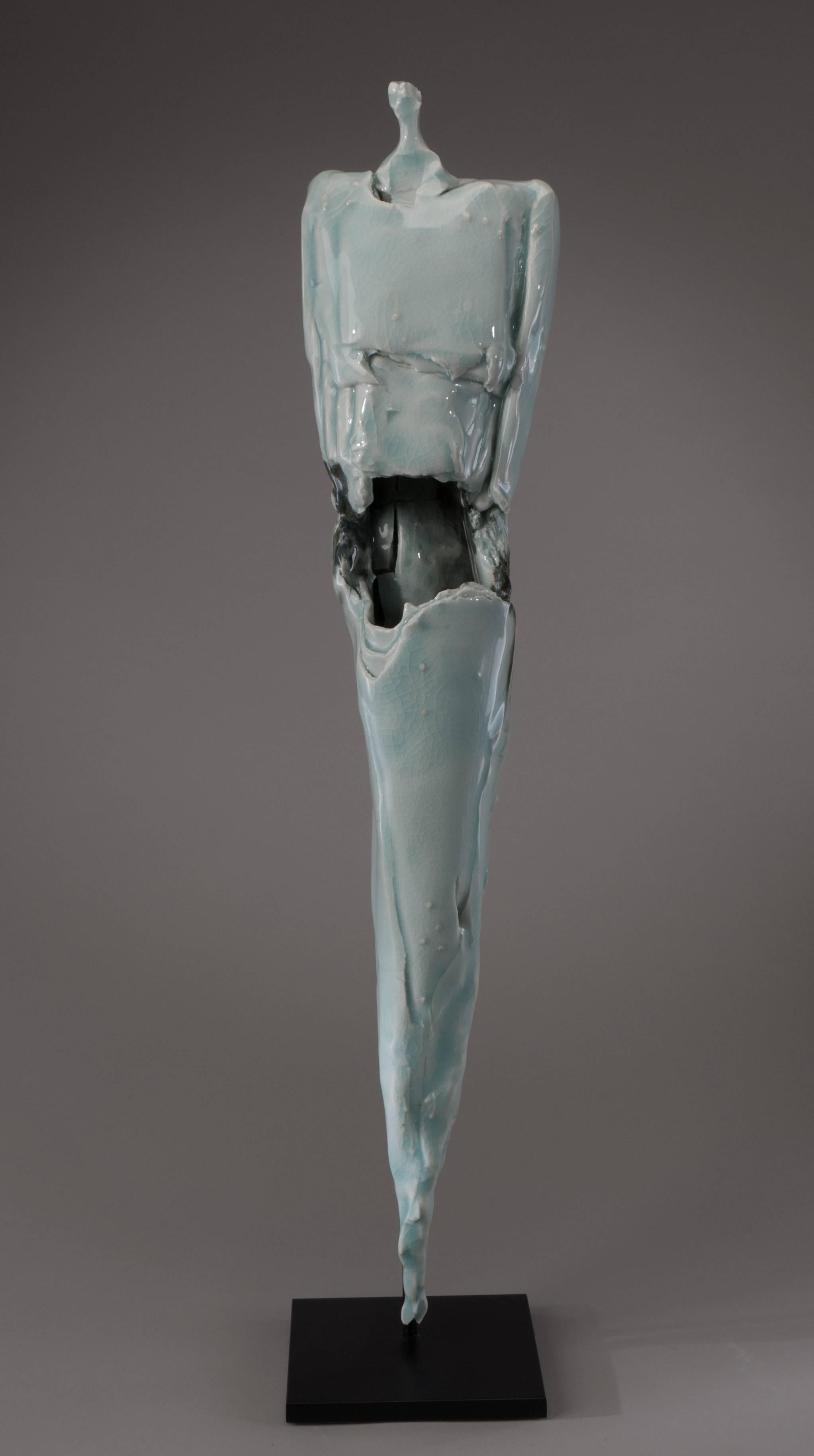 Nancy Legge Figurative Sculpture - Nilda (Norse - Fierce Battle Maiden)